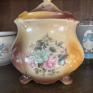 vintage R.S. Prussia porcelain biscuit jar